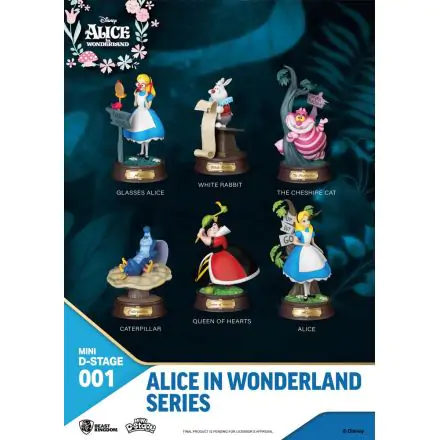 Alice in Wonderland Mini Diorama Stage Statues 6-pack 10 cm poza produsului