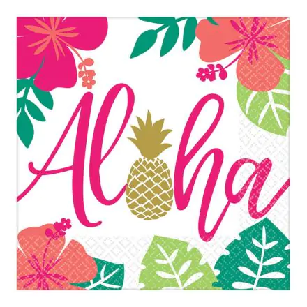 Aloha Napkins, 16 buc, 33*33 cm poza produsului