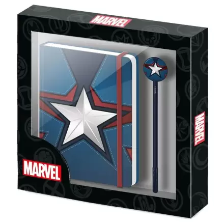 Marvel Captain America jurnal + set stilou poza produsului