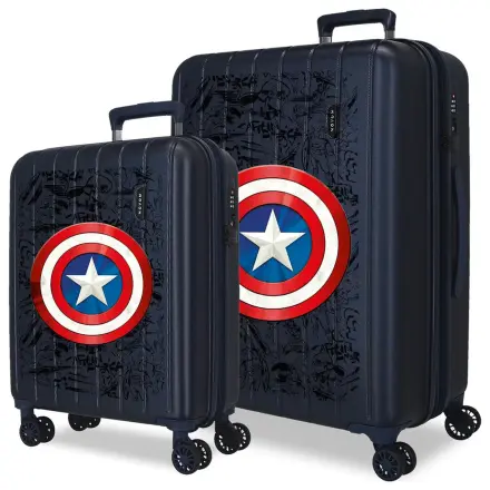 Marvel Captain America Hero ABS set valiza trolley 55/65cm poza produsului