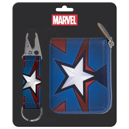 Marvel Captain America breloc + set portofel poza produsului