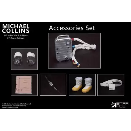Accesorii Apollo 11 pentru figurina de actiune de 1/6 Michael Collins poza produsului