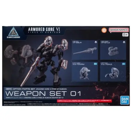 Armored Core VI 30mm Option Parts Set Weapon Set 01 Kit Model poza produsului