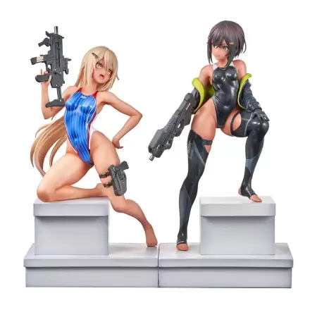 Arms Note Statuie 1/7 Echipa de Înot Bucho-chan și Kohai-chan 22 cm termékfotója