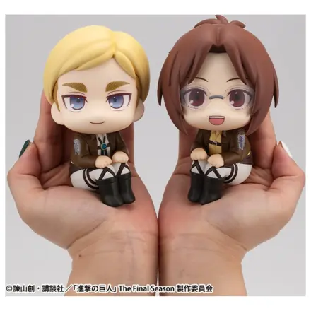 Attack on Titan Look Up Statui PVC Hange Zoe & Erwin Smith (cu cadou) 11 cm poza produsului