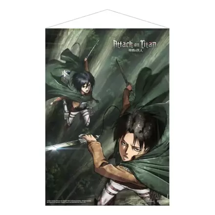 Attack on Titan Wallscroll Mikasa și Levi 50 x 70 cm poza produsului