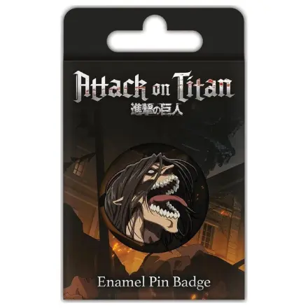 Attack on Titan insigna pin emailata S3 (Eren Titan Rage) poza produsului