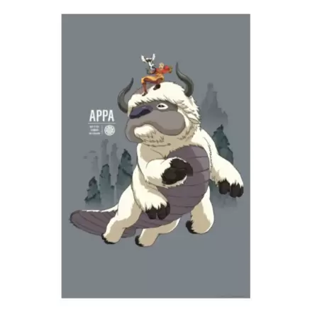 Print artistic Avatar The Last Airbender Appa & Aang ediție limitată 42 x 30 cm termékfotója