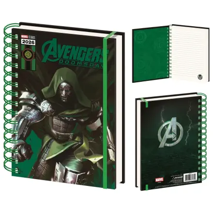 Avengers Doomsday Doctor Doom Carnet lenticular A5 poza produsului