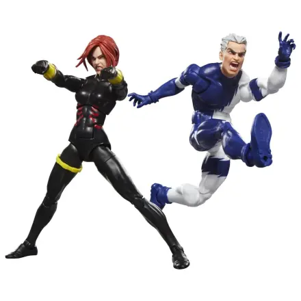 Avengers Marvel Legends Figurina de actiune pachet 2 Black Widow & Quicksilver 15 cm poza produsului