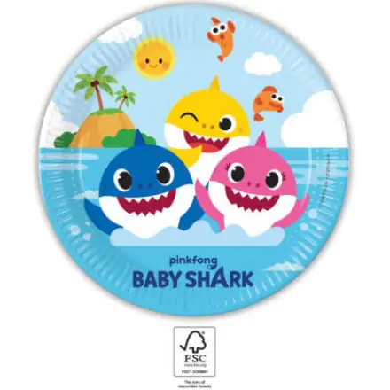 Baby Shark Next Generation Farfurii de hârtie 8 buc 23 cm FSC poza produsului