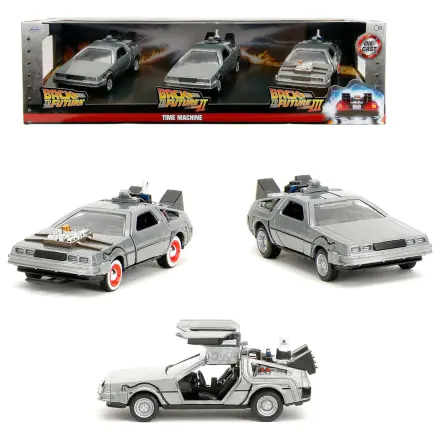 Back to the Future 40th Anniversary Time Machine pachet de 3 set DeLorean poza produsului
