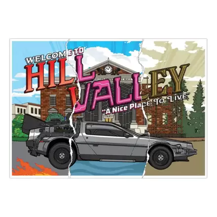 Back To The Future Art Print Hill Valley 40th Anniversary Limited Edition 42 x 30 cm poza produsului