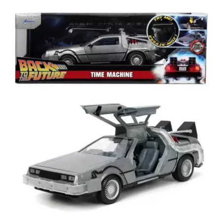 Back to the Future Model Diecast 1/24 Model Mașină a Timpului Model 1 termékfotója