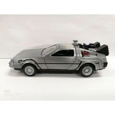 Back to the Future Hollywood Rides Model Diecast 1/32 DeLorean Time Machine poza produsului