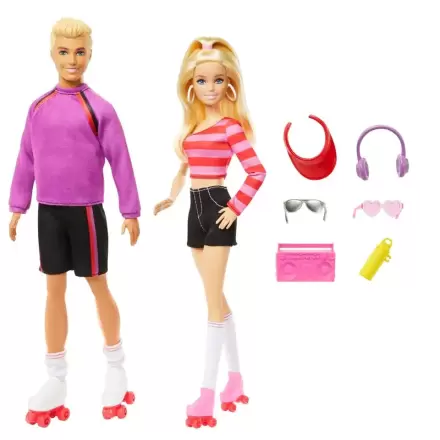 Barbie pack 2 papusi Barbie si Ken Skaters poza produsului