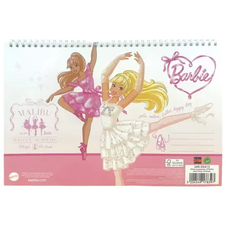 Barbie Ballerina A4 Spiral Sketchbook, 30 coli poza produsului