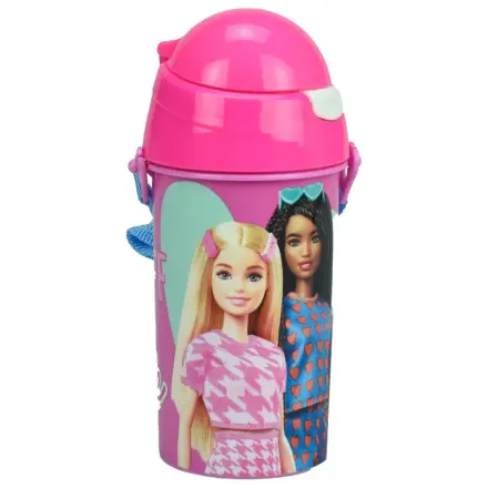 Barbie Happy Thoughts Sticla de plastic cu pai si carlig 500 ml poza produsului