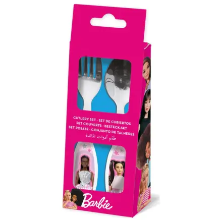 Barbie Stylish Metal Cutlery Set - 2 Piese poza produsului