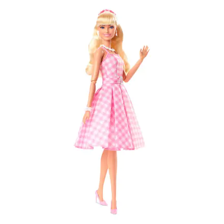 Barbie The Movie Păpușă Barbie in Rochie Gingham Roz [AMBALAJ DETERIORAT] termékfotója