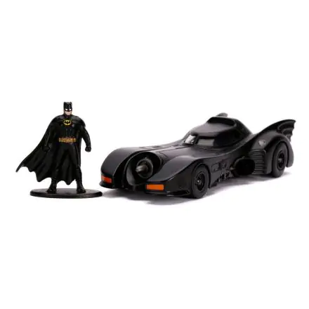 Batman 1989 Hollywood Rides Model Diecast 1/32 Batmobil 1989 cu Figurina termékfotója