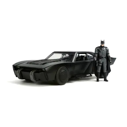 Batman 2022 Hollywood Rides Diecast Model 1/18 Batmobile 2022 cu figurină poza produsului