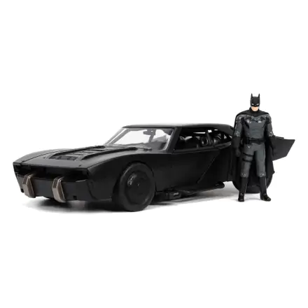 Batman 2022 Hollywood Rides Model Diecast 1/24 2022 Batmobile cu Figurina termékfotója