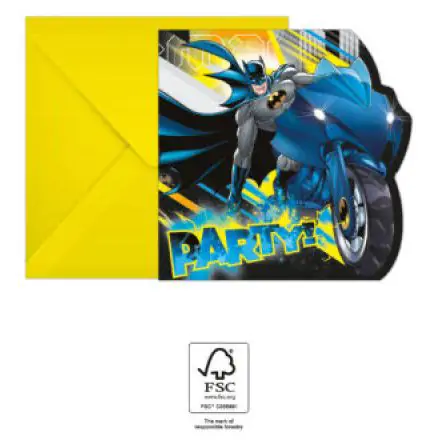 Batman Rogue Rage Party invitatie 6 bucati FSC poza produsului