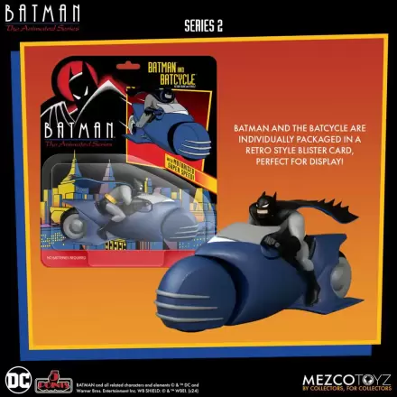 Batman the Animated Series 2 5 Points Figurina de Acțiune Batman & Batciclu 10 cm termékfotója