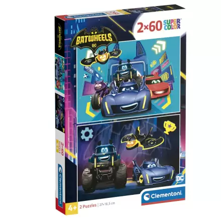 DC Comics Batwheels puzzle 2 x 60 piese termékfotója