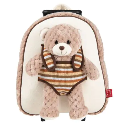 Troler Bear Milly cu jucarie de plus 38cm poza produsului