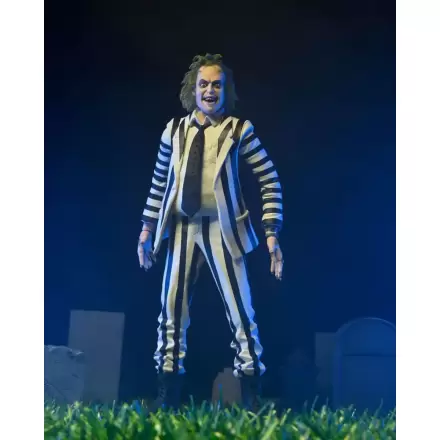 Beetlejuice 1988 figurină de acțiune Beetlejuice costum cu dungi alb-negru 18 cm termékfotója