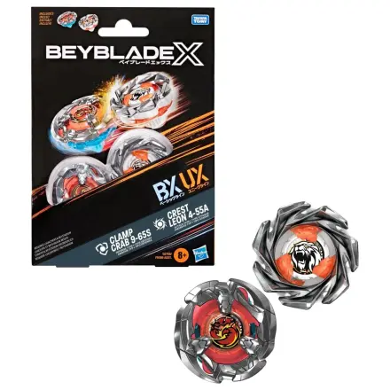 Beyblade X Clamp Crab 9-65S & Crest Leon 4-55A poza produsului