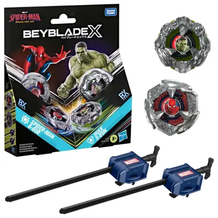 Beyblade X Spider-Man 6-60R si Hulk 3-85N poza produsului