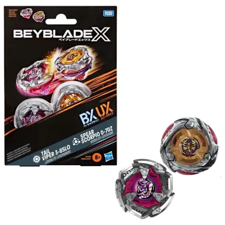 Beyblade X Tail Viper 3-85LO & Spear Scorpio 0-70Z poza produsului