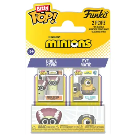 Pachet Bitty Funko POP 2 figurine Minions Kevin & Eye poza produsului