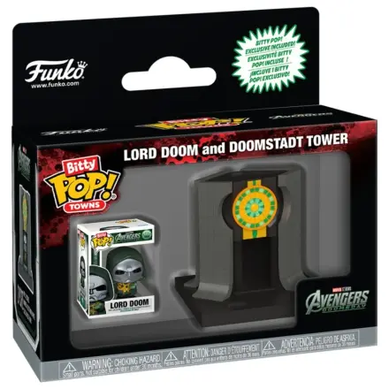 Bitty Funko POP figura Ride Marvel Studios Avengers Doomsday Lord Doom And Doomstadt Tower poza produsului