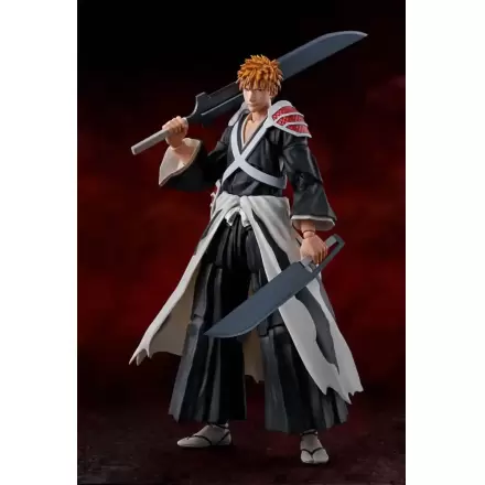 Bleach: Thousand-Year Blood War S.H. Figuarts figurină de acțiune Ichigo Kurosaki Dual Zangetsu 16 cm termékfotója