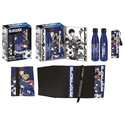 Bluelock Steel Bottle, Sticker, Book Cover Set Cadou Albastru poza produsului