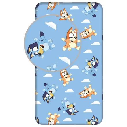 Bluey Clouds cearceaf cu elastic 90x200 cm poza produsului