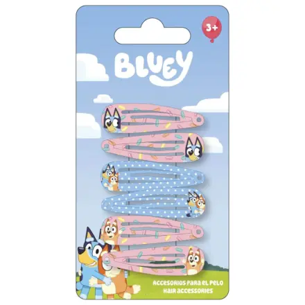 Bluey Heart Agrafe de par, set de 6 piese poza produsului