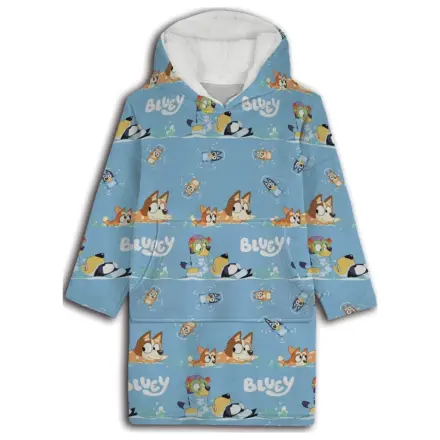 Bluey Seaside wearable plush fleece patura poncho pentru 3-6 ani poza produsului