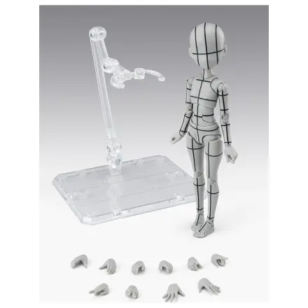 Body Series Body-Chan- Ken Sugimori Edition Wireframe Gray Color Ver. figurina S.H. Figuarts 13cm poza produsului