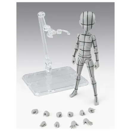 Body Series Body-Kun- Ken Sugimori Edition Wireframe Gray Color Ver. S.H. Figuarts figurina 13cm poza produsului