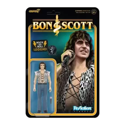 Figurină de acțiune Bon Scott ReAction Wave 02 Bon Scott (Imprimeu Leopard) 10 cm termékfotója