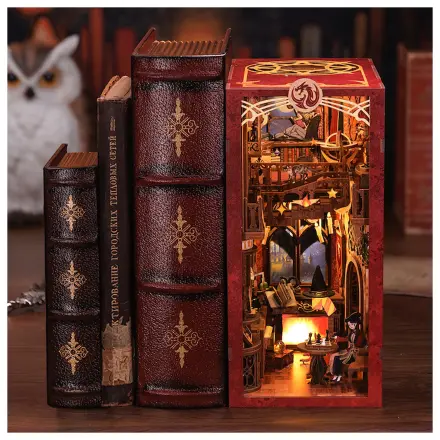 Book Nook Kit DIY Flame Common Room 226db + Set de constructie cu lumina LED poza produsului