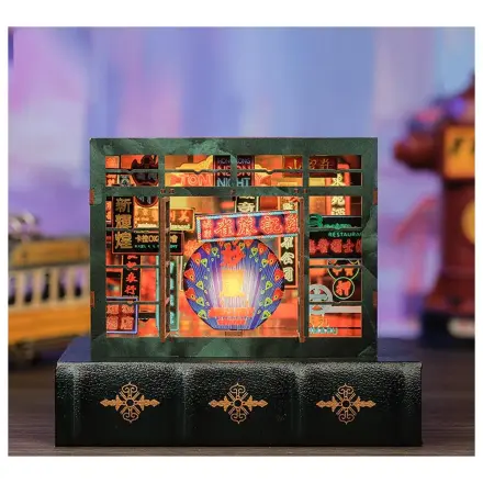 BOOK NOOK KIT DIY Hong Kong Neon Light 49 piese + LED Light poza produsului
