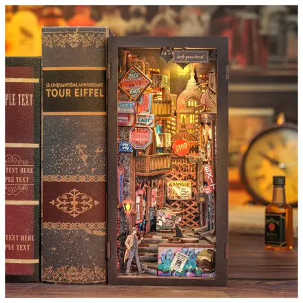 BOOK NOOK KIT DIY The Long Goodbye set de constructie 238 piese + lumina LED poza produsului