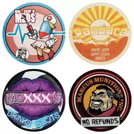 Borderlands Set de 4 suporturi pentru pahare poza produsului