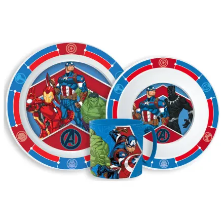 Avengers Army Set de vesela din micro plastic cu Cana 265 ml poza produsului